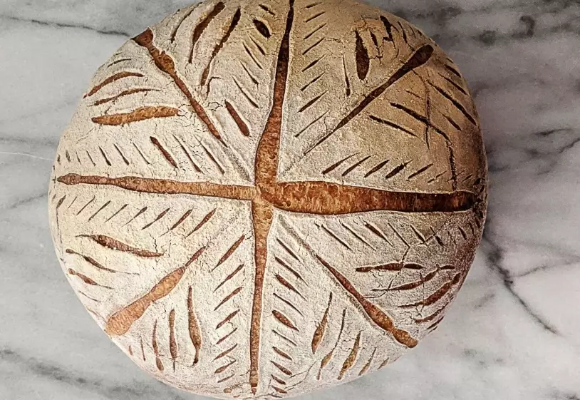 Calories in sourdough bread slice