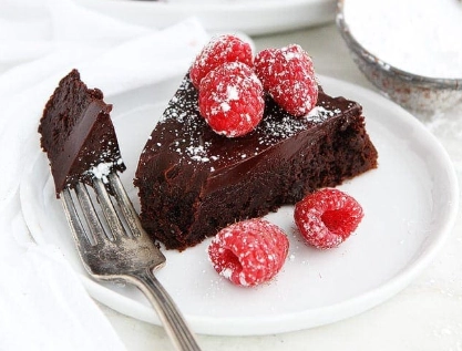 easy flourless chocolate cake