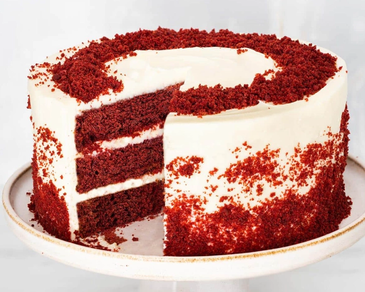eggless red velvet cake