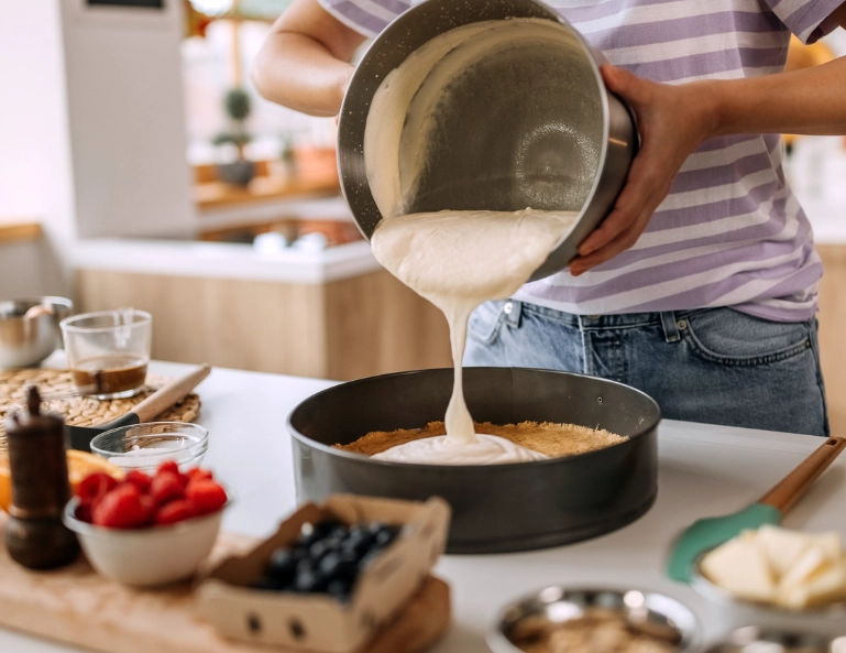 What are the five rules for baking?