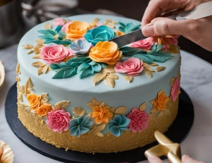 fondant cake decorating