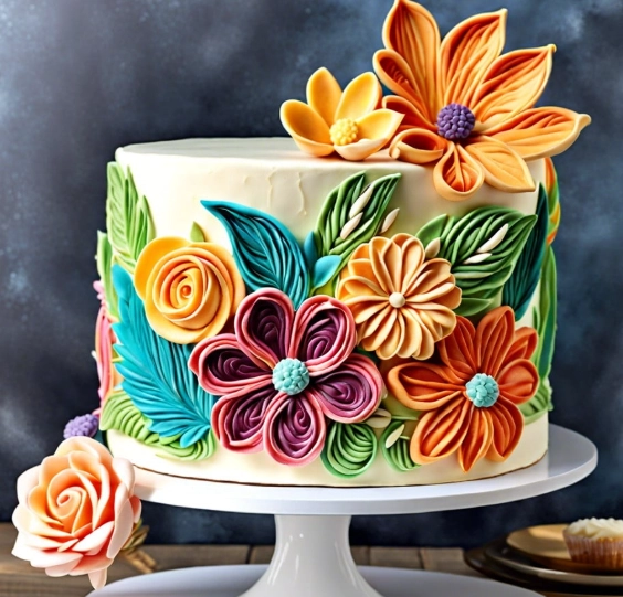 elegant birthday cakes for her