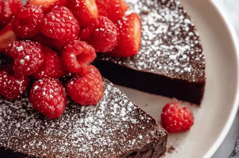 easy flourless chocolate cake