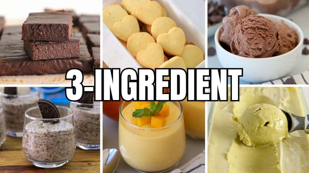 healthy 3 ingredient desserts