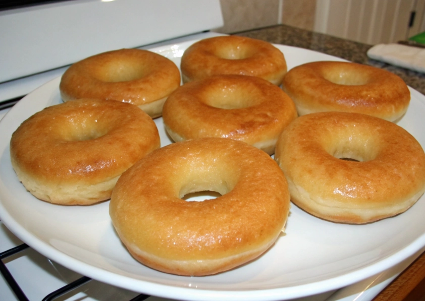 homemade glazed donuts